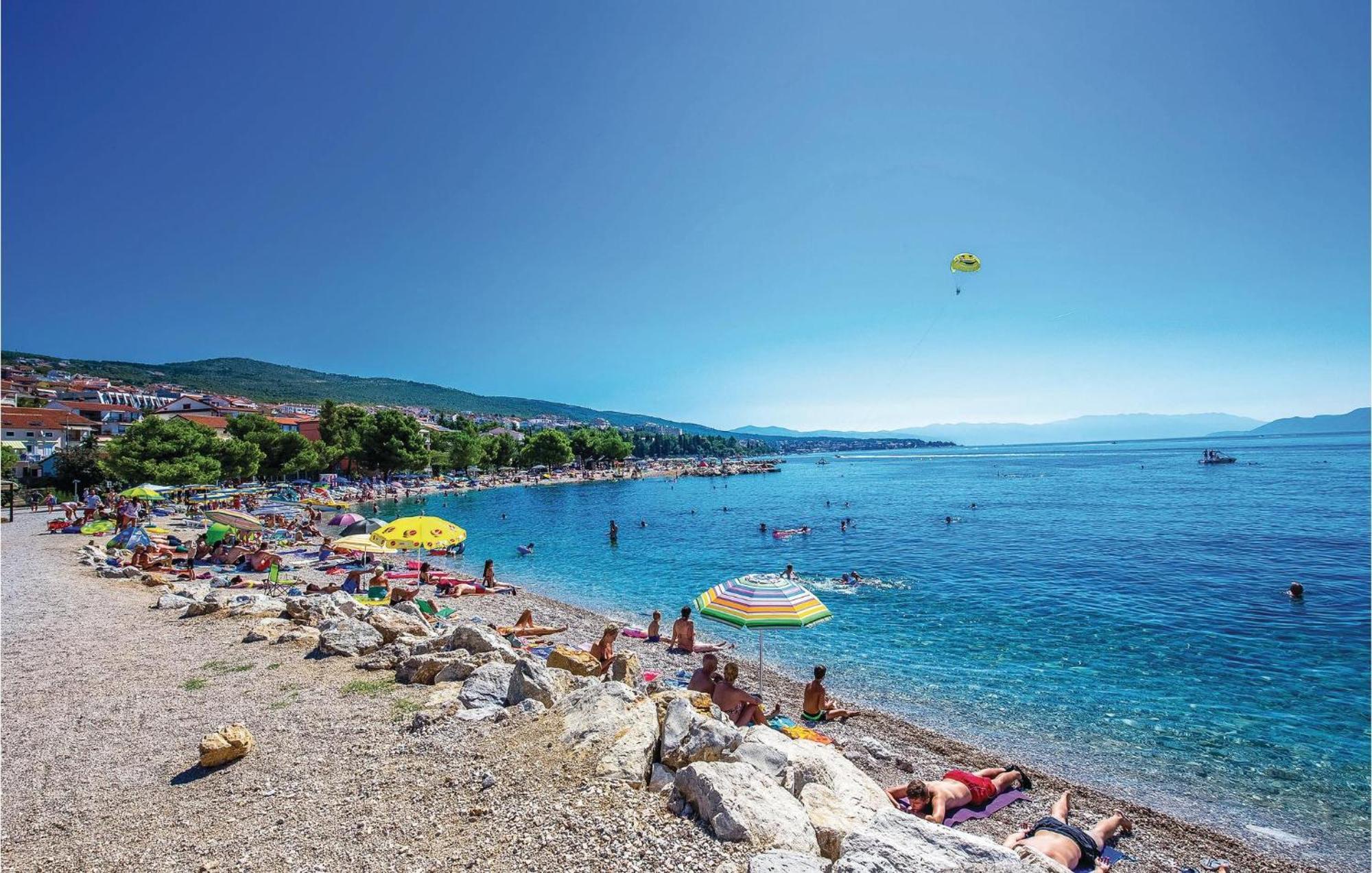 Nice Apartment In Crikvenica With House Sea View 외부 사진